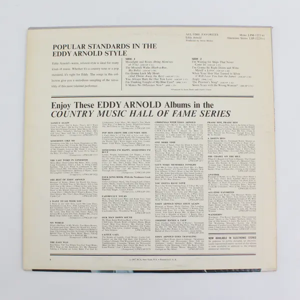 Eddy Arnold All Time Favorites RCA Victor LSP-1223(e) Stereo 1967