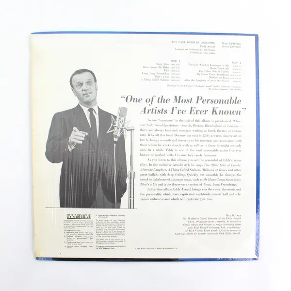Eddy Arnold The Last Word In Lonesome 1966 Stereo Vinyl LP Record Album