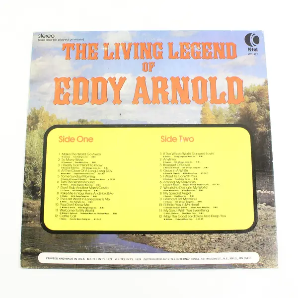Eddy Arnold The Living Legend Of Eddy Arnold 24 Of His Greatest Hits LP