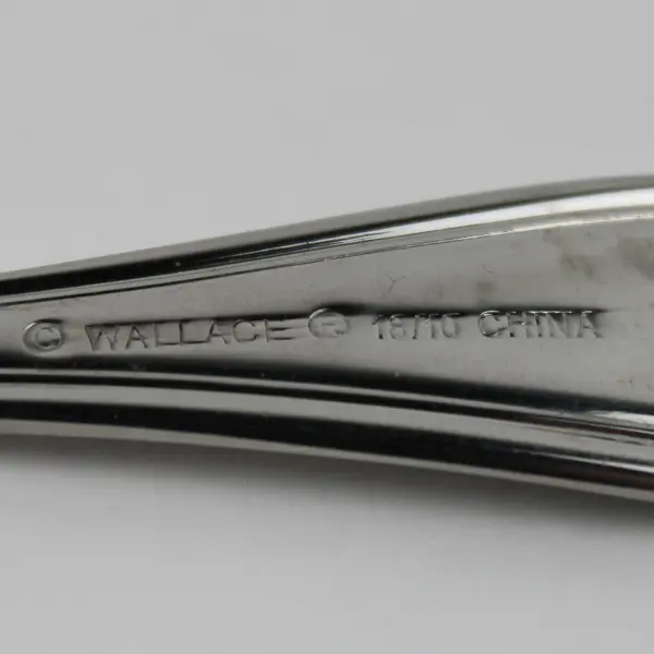 Lot Of 5 Wallace Silver Royal Thread (Stainless) Flatware Teaspoon Sugar Spoons