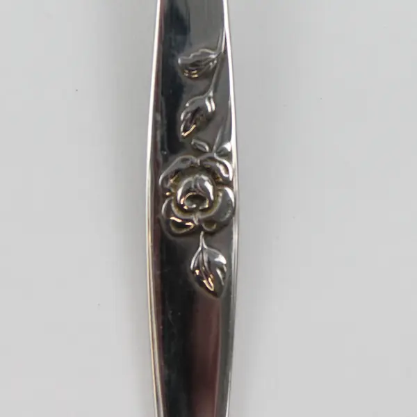 Lot Of 7 Oneida Silver Our Rose (Stainless) Flatware Soup Spoons 7" Long