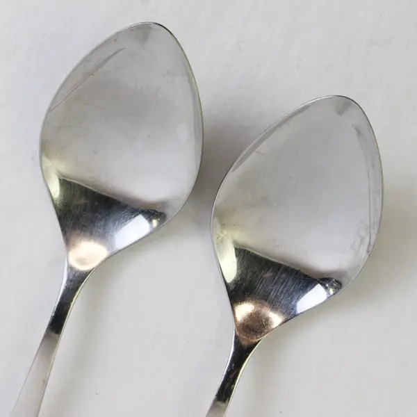 Lot Of 2 Oneida Silver Our Rose (Stainless) Flatware Serving Spoons 8.25" Long