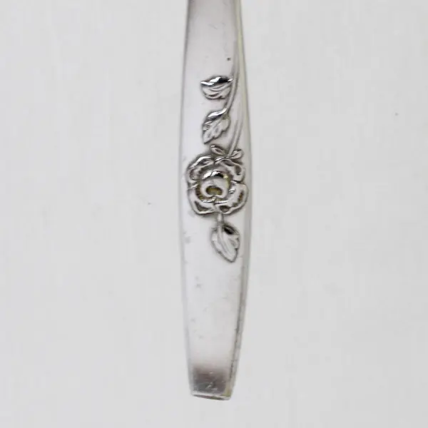 Lot Of 2 Oneida Silver Our Rose (Stainless) Flatware Serving Spoons 8.25" Long