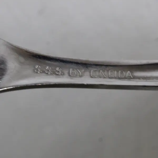 Lot Of 2 Oneida Silver Our Rose (Stainless) Flatware Serving Spoons 8.25" Long