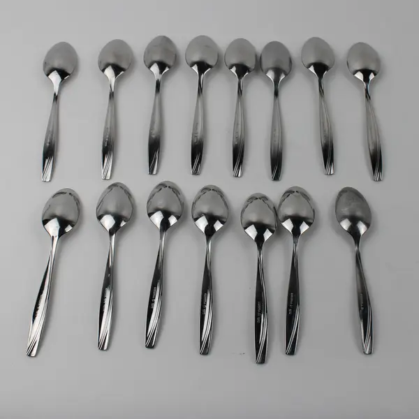 Lot Of 15 Oneida Camlynn Stainless Steel Flatware Teaspoons Glossy Finish