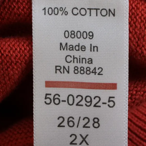 Woman Within Orange Knit Button-Front Cardigan Women's Size 2X 26/28