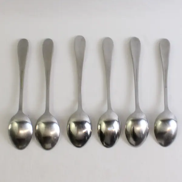 Lot of 6 Cambridge Alexa Sand Place Soup Spoons Stainless Steel