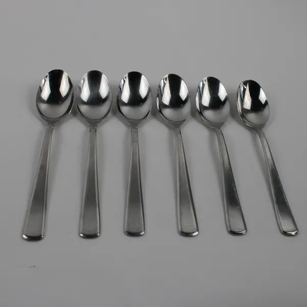 Lot of 6 Cambridge Ascot Tablespoons Stainless Steel Flatware Glossy Finish
