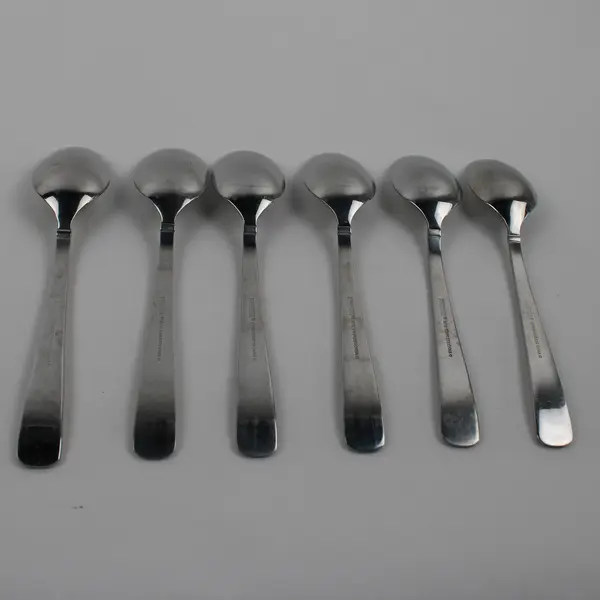 Lot of 6 Cambridge Ascot Tablespoons Stainless Steel Flatware Glossy Finish