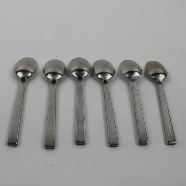 Lot Of 6 Cambridge Atlas Teaspoons Stainless Steel 18/10 Flatware Satin Finish