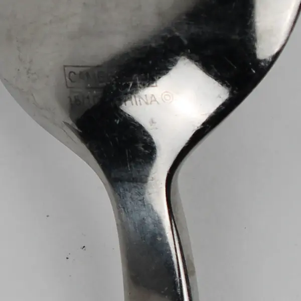 Lot of 6 Cambridge Atlas Oval Soup Spoons Stainless 18/10 Mixed Finishes