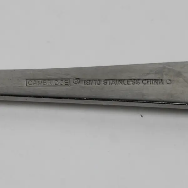 Lot of 5 Cambridge Ascot Oval Soup Spoons Stainless Steel Flatware Glossy Finish