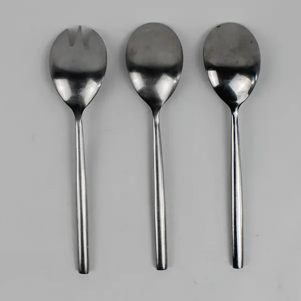 Lot Of 3 Cambridge Silver Applaud (Stainless) Flatware 2 Serving Spoons & Fork