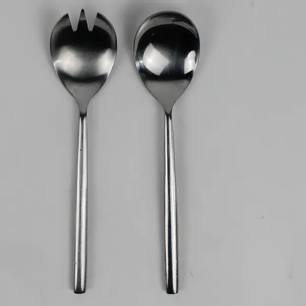 Lot Of 3 Cambridge Silver Applaud (Stainless) Flatware 2 Serving Spoons & Fork