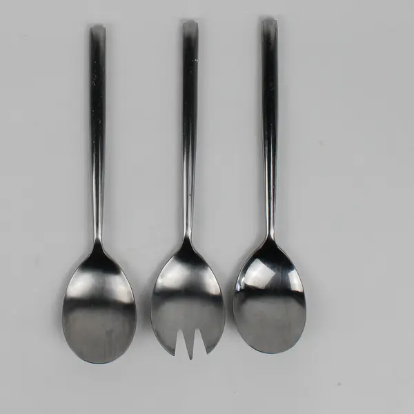 Lot Of 3 Cambridge Silver Applaud (Stainless) Flatware 2 Serving Spoons & Fork