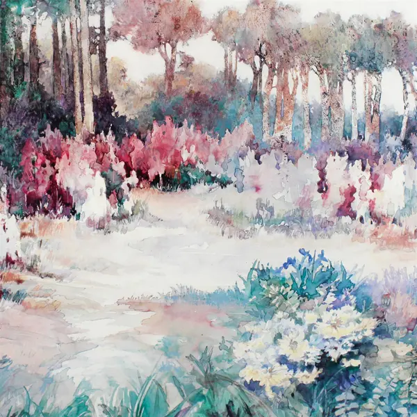 Secret Garden by Nancy Rankin Framed & Matted Print 31" x 42"