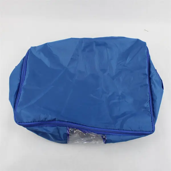 Lot of 3 Blue Blanket Quilt Organizer Storage Bags 13" x 19" x 7"