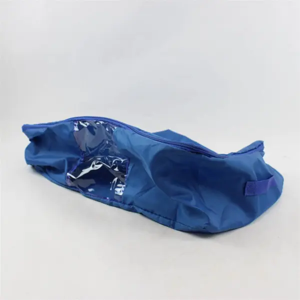 Lot of 3 Blue Blanket Quilt Organizer Storage Bags 13" x 19" x 7"