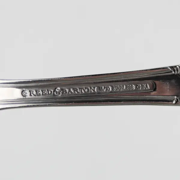 Set of 6 Reed & Barton Vintage Silverware Renaissance Oval Soup Spoons 7.25"