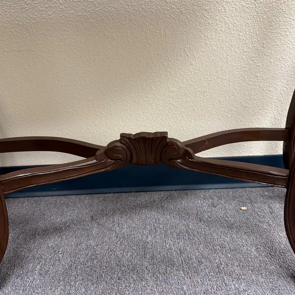 Vintage Two Piece Marble Top Accent Table Wooden Legs - Local Pickup Only