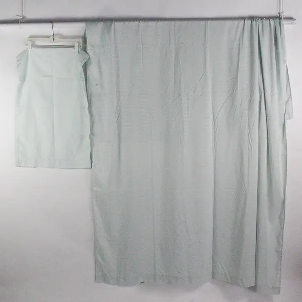 Lot Of 2 Pine Creek Solid Blue Flat Sheet & Pillowcase King Sized 100% Polyester