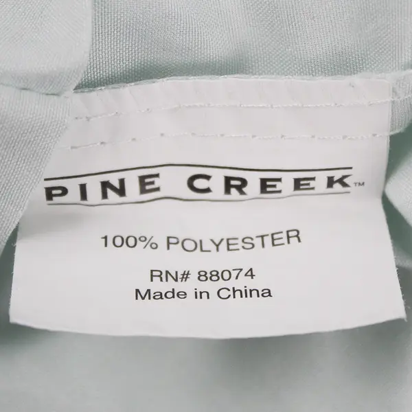 Lot Of 2 Pine Creek Solid Blue Flat Sheet & Pillowcase King Sized 100% Polyester