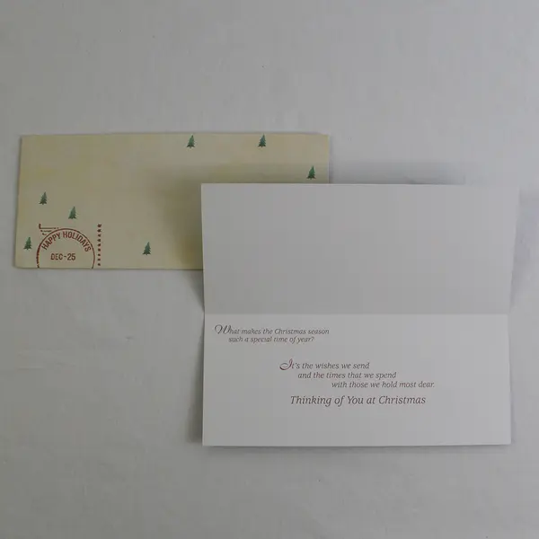 Lot of 3 Leanin' Tree Farm-Themed Slimline Christmas Greeting Cards