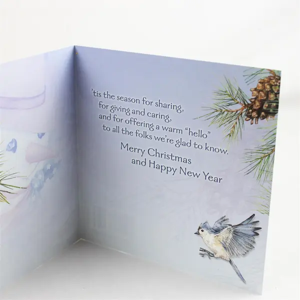 Lot of 7 Leanin' Tree Farm-Themed Christmas Greeting Cards