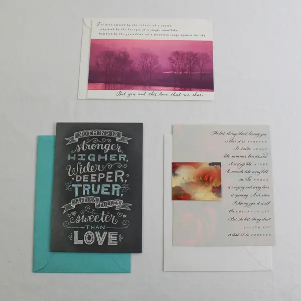 Lot of 7 Hallmark Valentine's Day and Love Greeting Cards