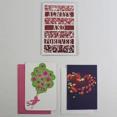 Lot of 3 American Greetings Valentine's Day Greeting Cards