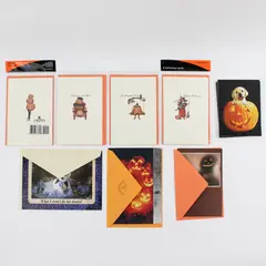 Lot of 13 Halloween Greeting Cards with Envelopes