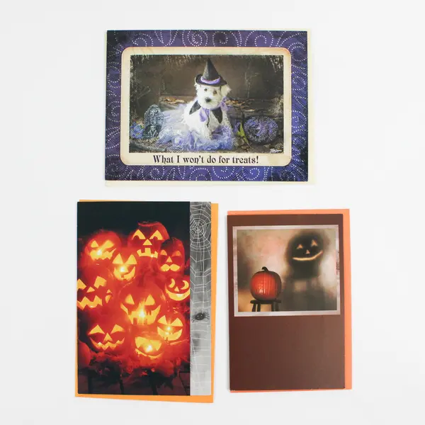 Lot of 13 Halloween Greeting Cards with Envelopes