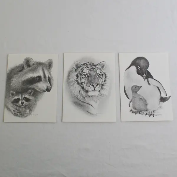 VTG Set of 6 Jonah's Workshop by Virginia Miller Blank Cards with Envelopes