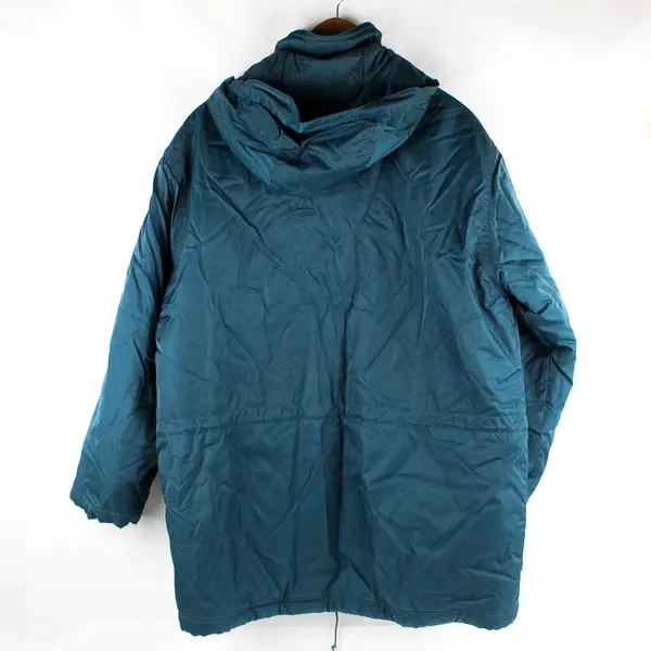 Eddie Bauer Teal Thinsulate Winter Jacket Removable Hood Women's Large FLAW