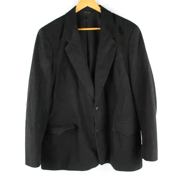 Pioneer Wear Solid Black Blazer Men's Size 46