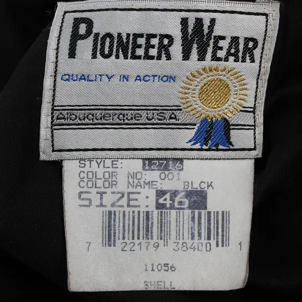 Pioneer Wear Solid Black Blazer Men's Size 46