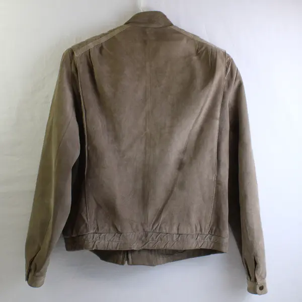 Challenger Leather Women's 6 Light Brown Suede Bomber Style Jacket