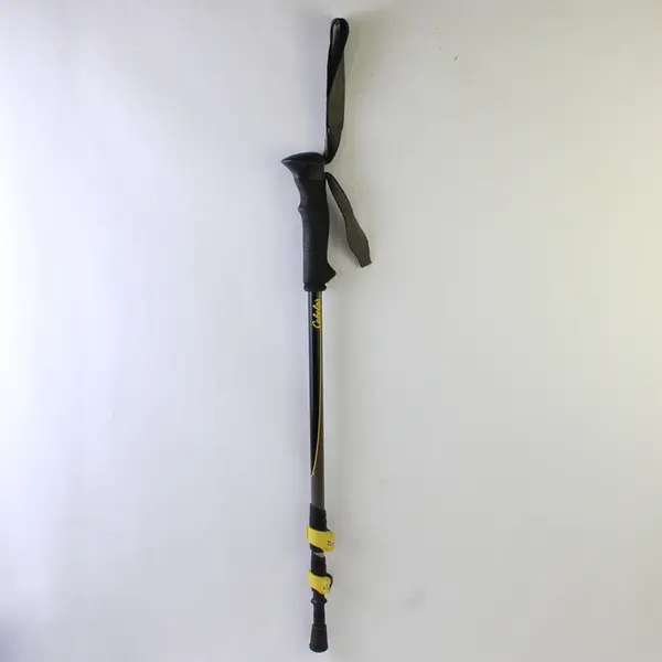 Cabela's Telescopic Hiking Pole Collapsible Black/Yellow Lightweight