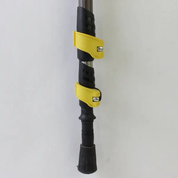 Cabela's Telescopic Hiking Pole Collapsible Black/Yellow Lightweight