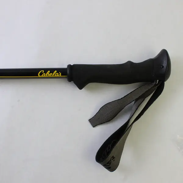 Cabela's Telescopic Hiking Pole Collapsible Black/Yellow Lightweight