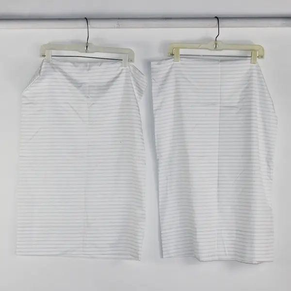 Lot Of 4 Matching Serta Striped Twin XL Bed Set (Fitted, Flat, 2 Pillowcases)