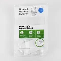 Room Essentials Zippered Mattress Protector Full 12" Mattress Depth Waterproof