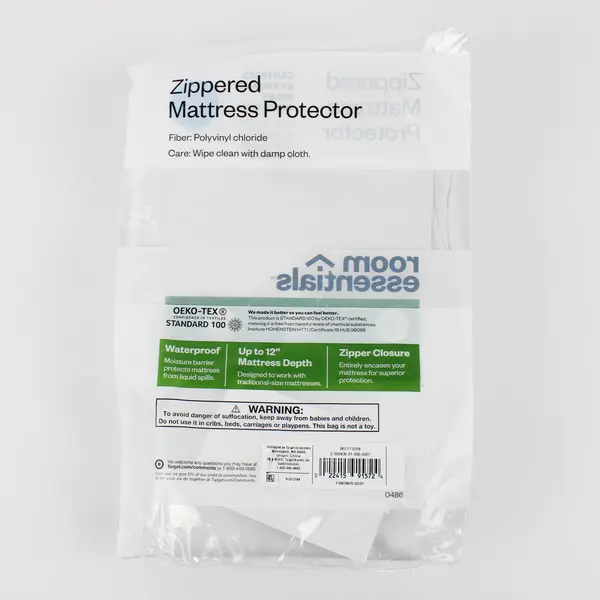Room Essentials Zippered Mattress Protector Full 12" Mattress Depth Waterproof