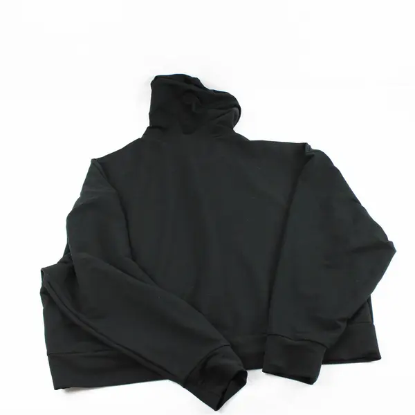 Puma Women's XL Black Hooded Crop Sweatshirt