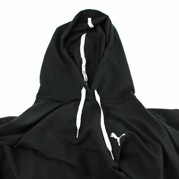 Puma Women's XL Black Hooded Crop Sweatshirt