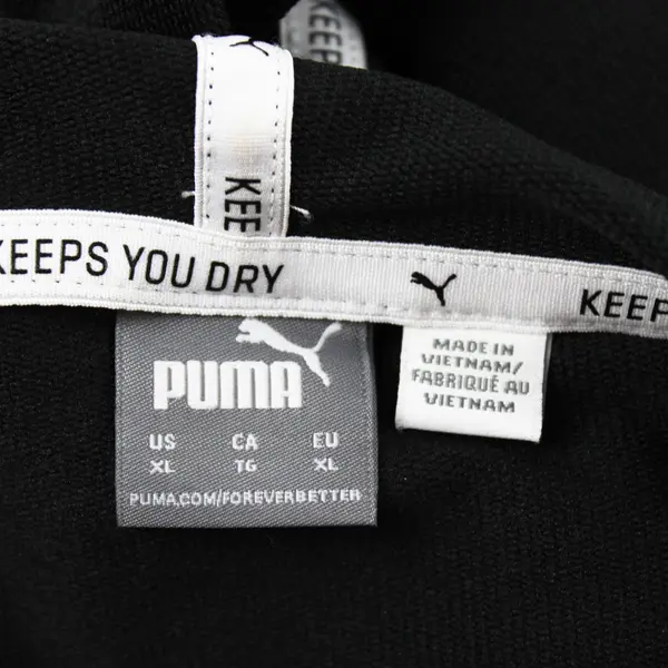 Puma Women's XL Black Hooded Crop Sweatshirt