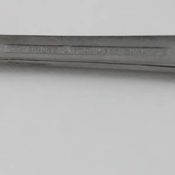 8 Cambridge Silver Codie Pattern Oval Soup Spoons Stainless 7.25" Same Backs