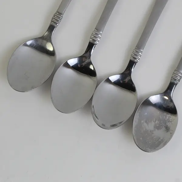 Lot Of 4 Cambridge Codie Pattern Stainless Steel Oval Soup Spoons 7.25" 