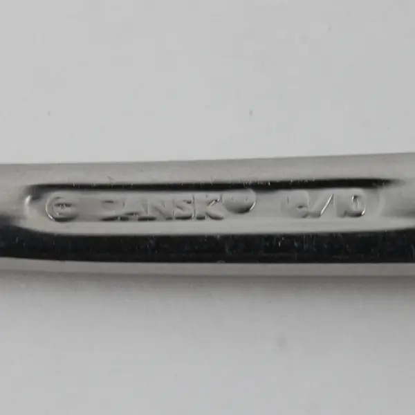 Lot Of 4 Dansk Orion Pattern Sugar Spoons 18/10 Stainless 6.25" Long Good