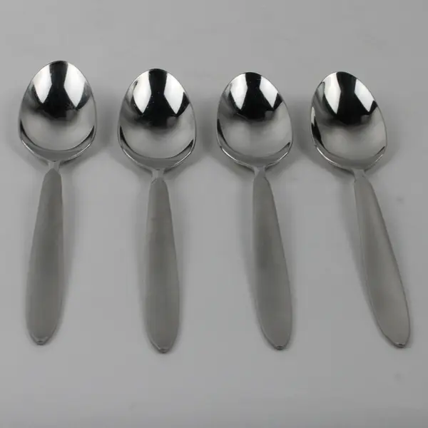 Lot Of 4 Oneida Silver Emery (Stainless) Flatware Soup Spoons 7.25" Long